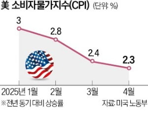 美 4월 소비자물가 상승률 2.3%로 '둔화'…예상치 밑돌아
